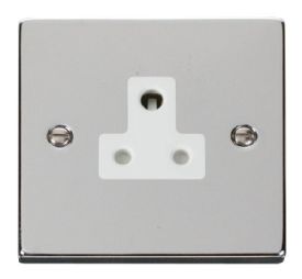 VPCH038WH  Deco Victorian 5A Round Pin Socket Outlet